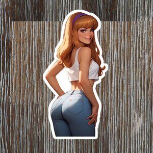 6" Scooby Doo Daphne Waifu Ecchi Sticker Anime Vinyl Decal CANADA MADE